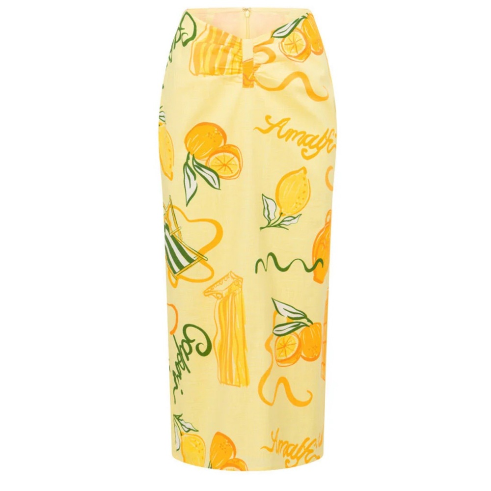 Sabo Skirt Citrus Print Midi Skirt - Picture 1 of 9
